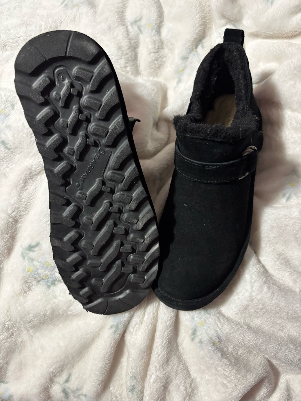 BearPaw Black Suede Winter & Rain Boots New w/out tags